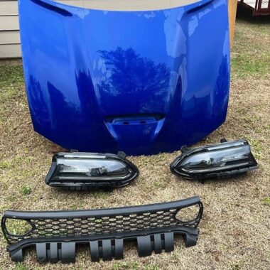 Dodge Charger Scat Pack parts (hood and headlights)