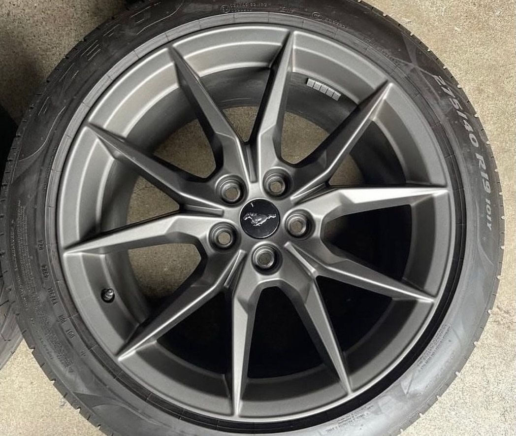 OE 2025 Ford Mustang Dark Horse Factory 19 Inch Wheels and Tires - Image 4