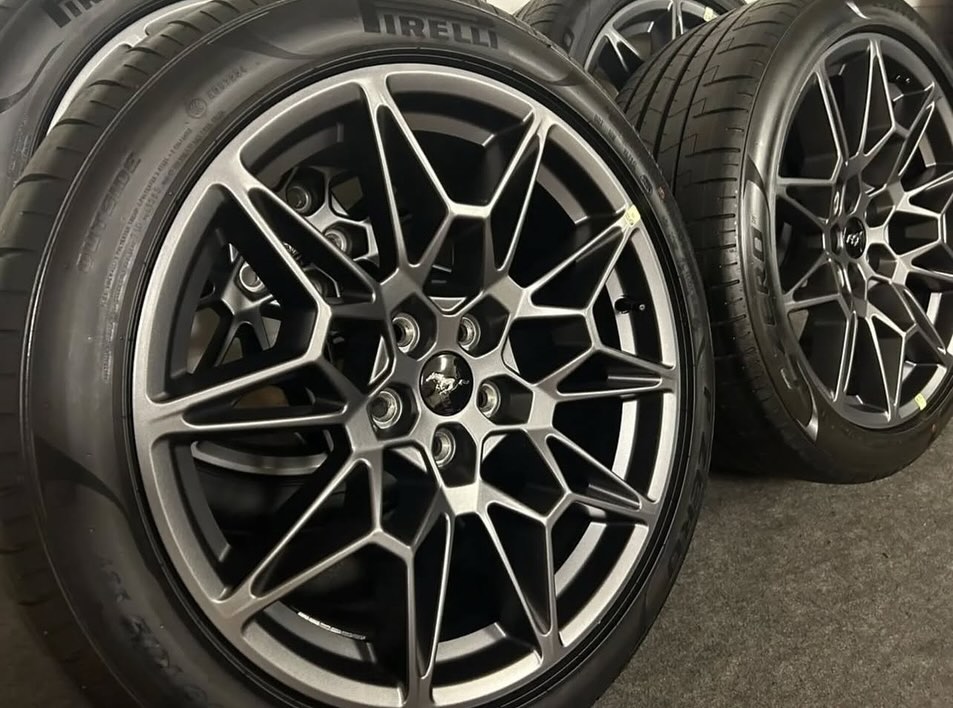 Mustang GT 19” Wheel and Pirelli Staggered Tire SET-Fits 2015-24 - Image 3