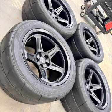 2018 Dodge Demon OEM FACTORY MOUNTED wheels and tires with demon logo 